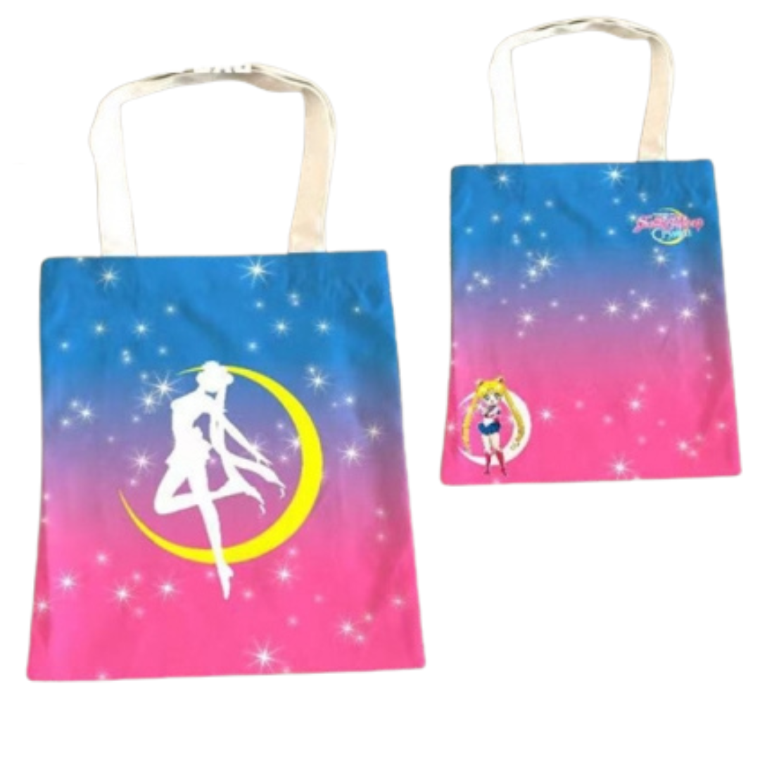Sailor Moon Gradient Canvas Tote Bag