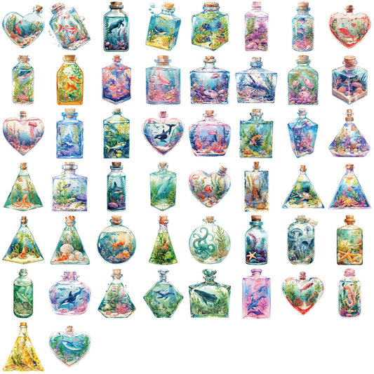 Ocean Terrarium 50 Pack Stickers