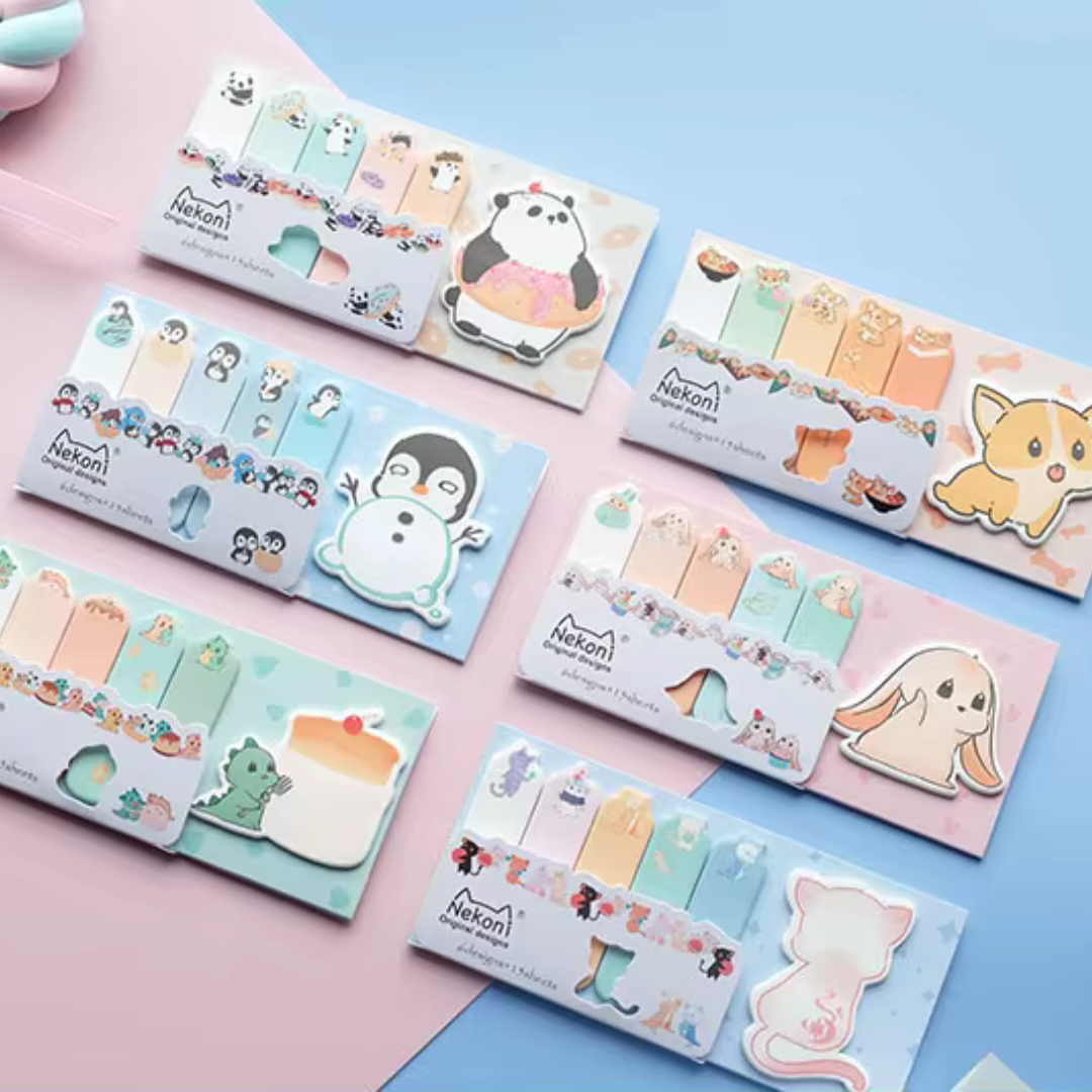 Kawaii Animal Sticky Tabs