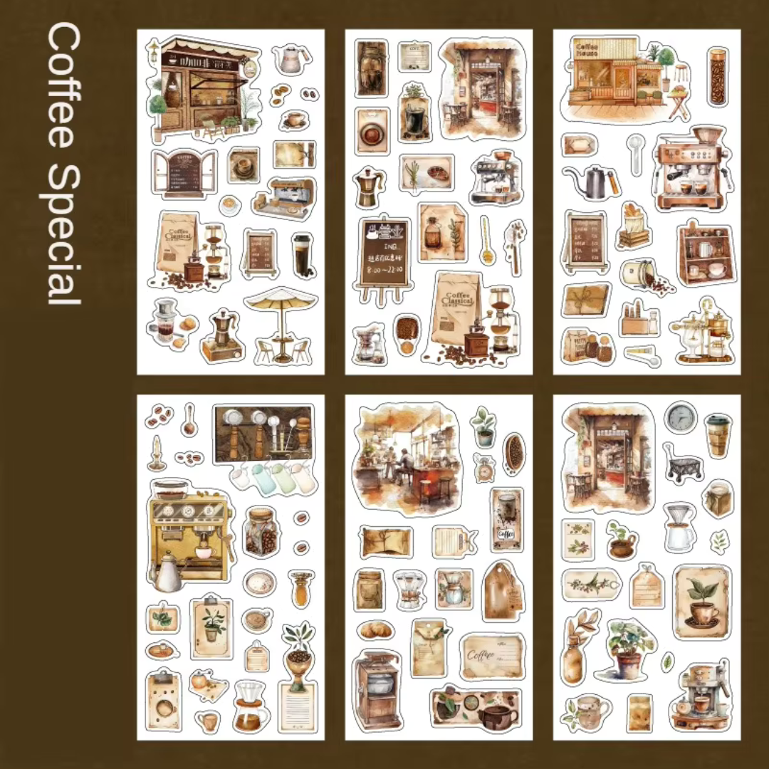 Vintage Grocery Store Sticker Set