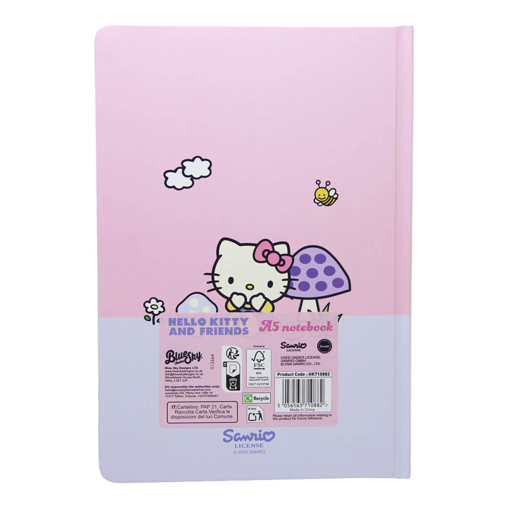 Hello Kitty Mushroom A5 Notebook