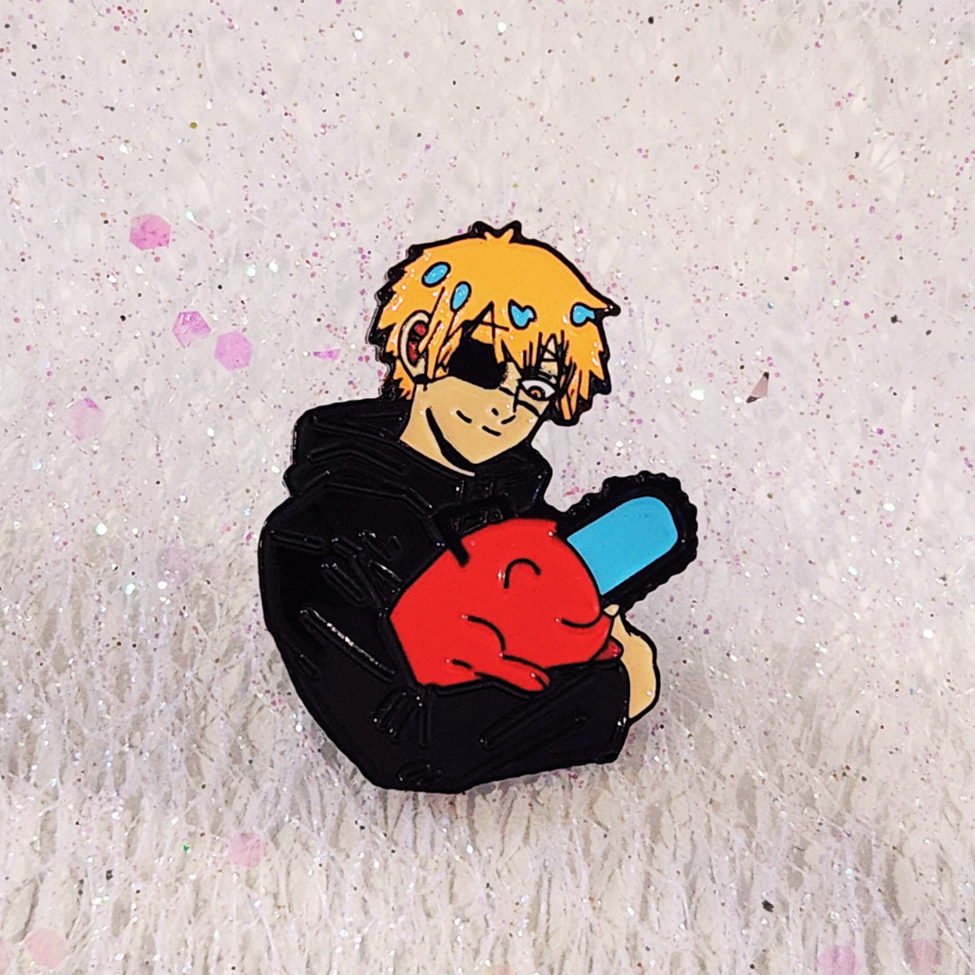 Denji & Pochita Chainsaw Man Alloy Pin