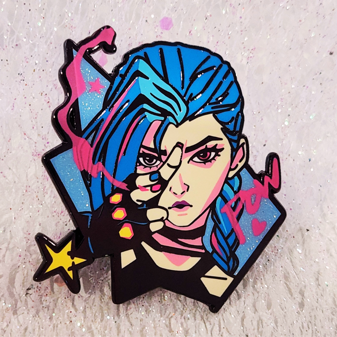 Jinx Pow! Arcane Alloy Enamel Pin