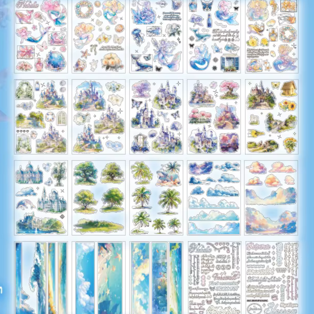 Collage Fragment 100 Piece Sticker Book