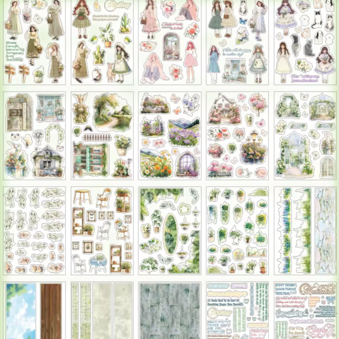 Collage Fragment 100 Piece Sticker Book