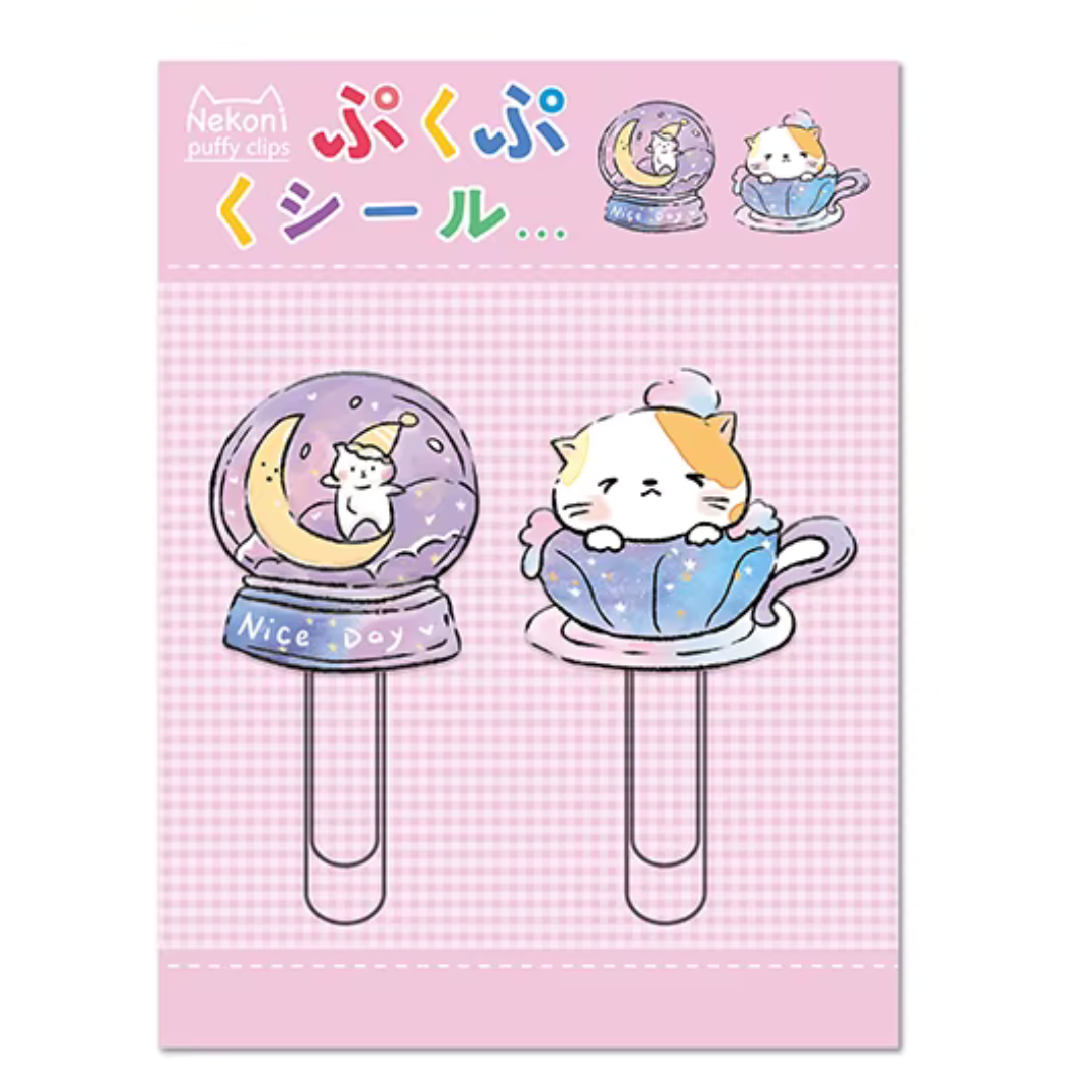 Kawaii Cat Paper Clip Set