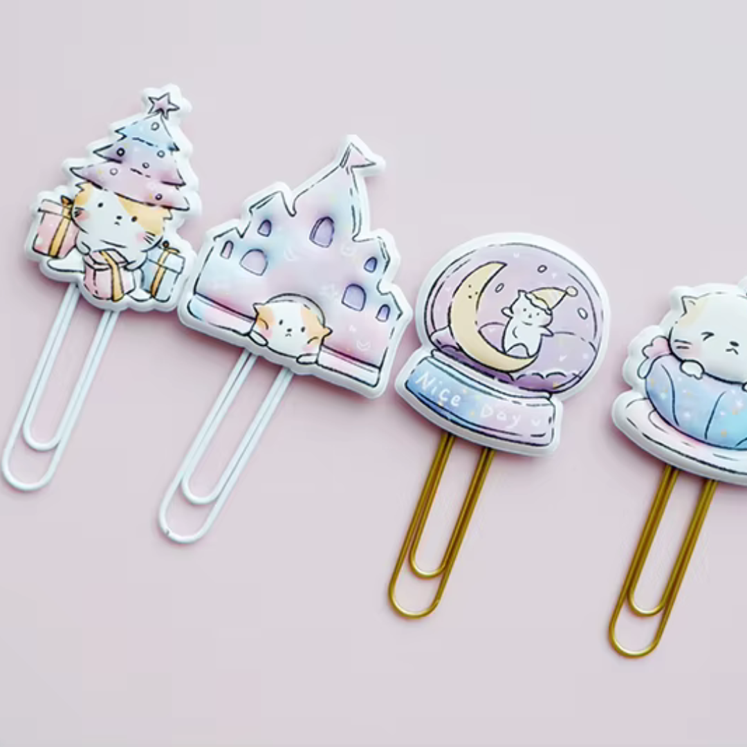 Kawaii Cat Paper Clip Set