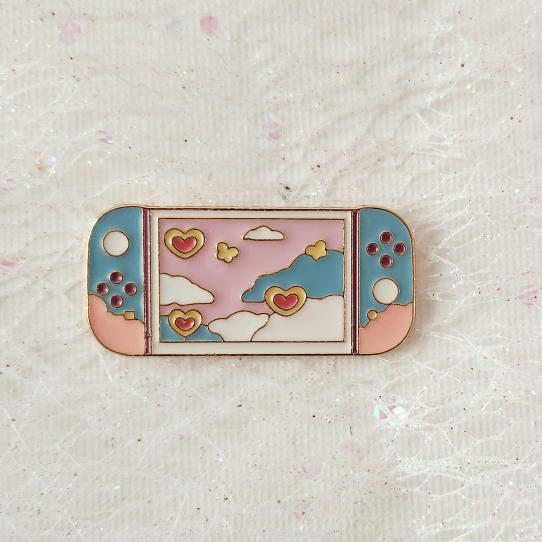 Pastel Gaming Console Enamel Pin
