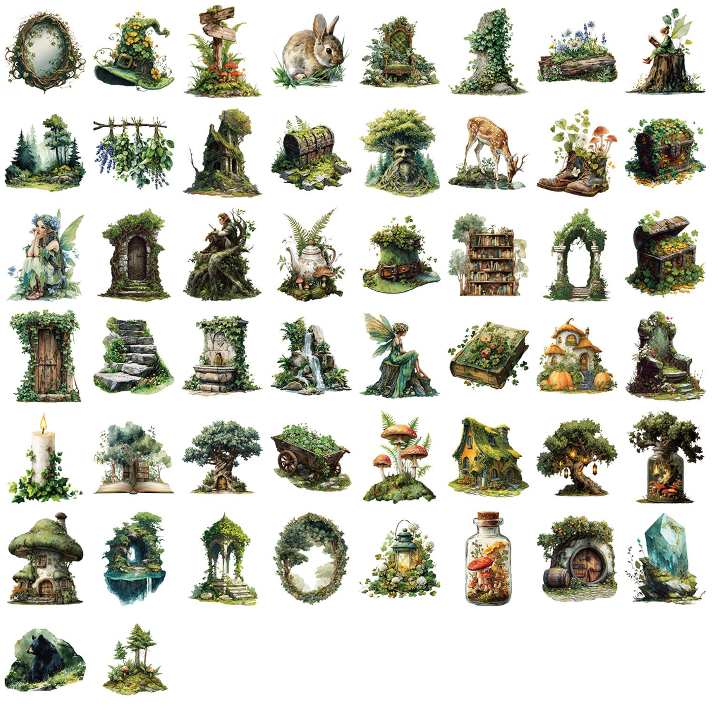 Forest Fantasy 50 Piece Sticker Pack