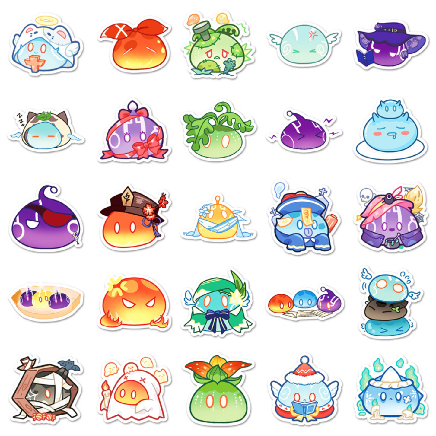 Genshin Impact Slime 50 Piece Sticker Pack