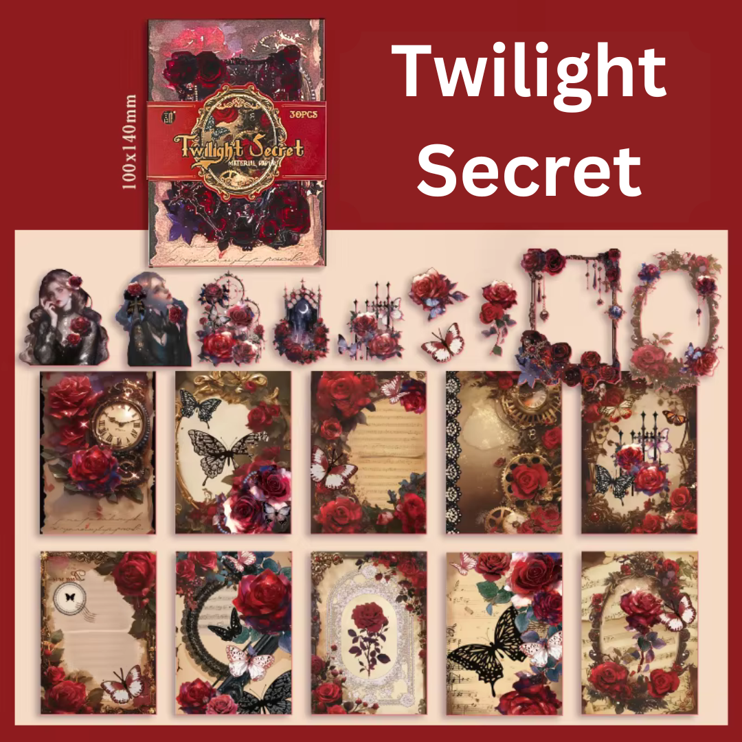 Gothic Rose Sticker and Paper Pack