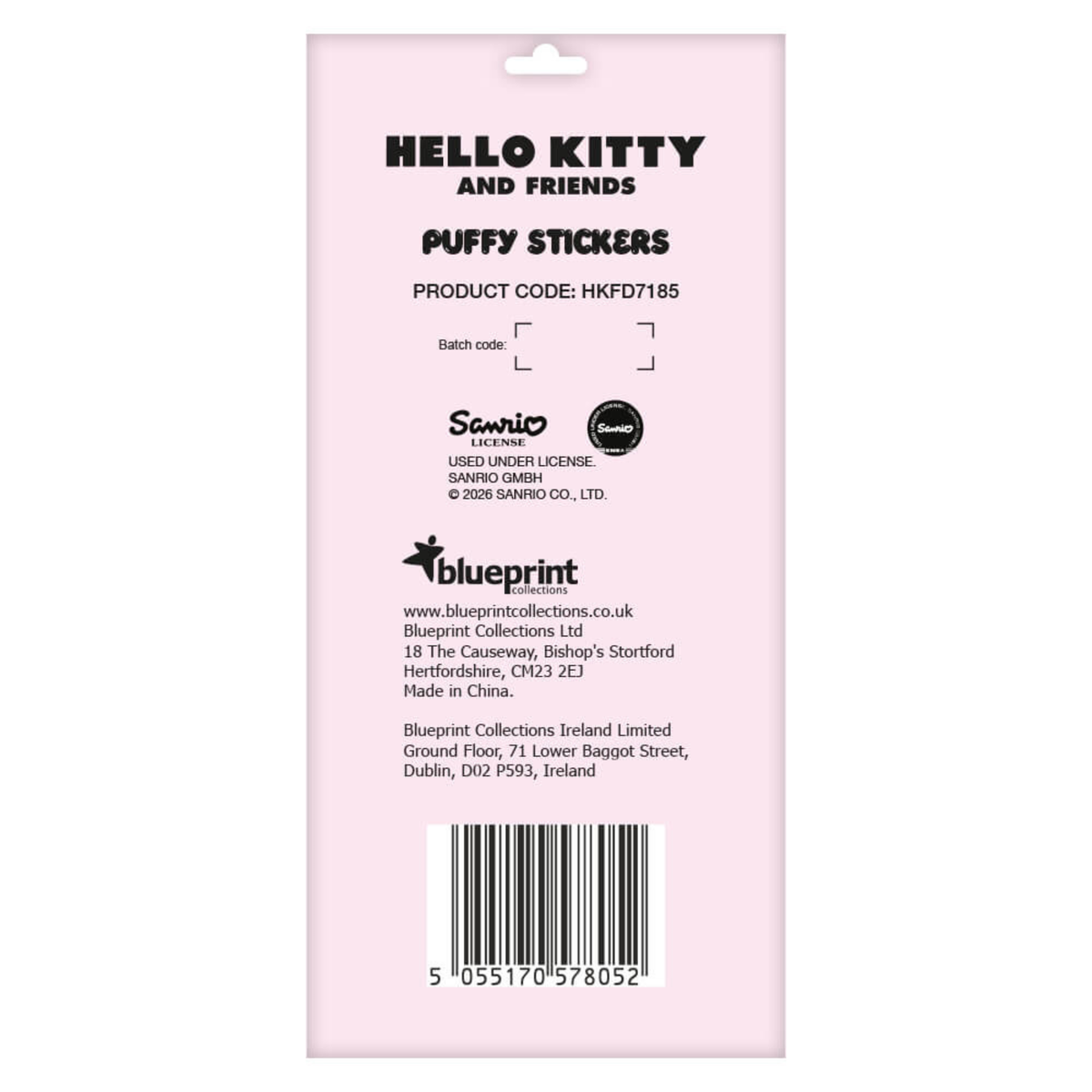 Hello Kitty and Friends My Favourite Days Puffy Sticker Set