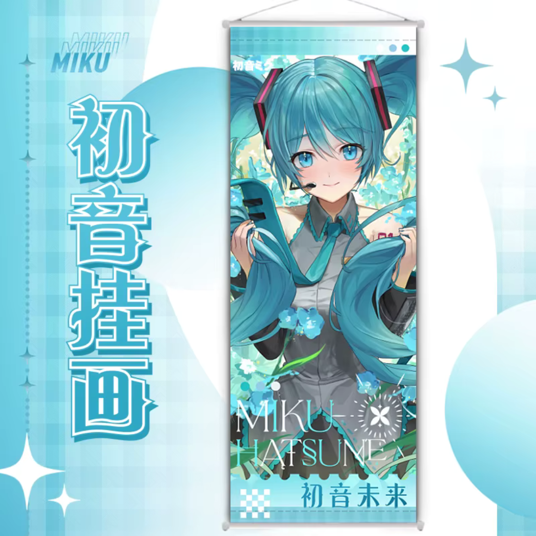 Hatsune Miku Neon Performance Wall Scroll