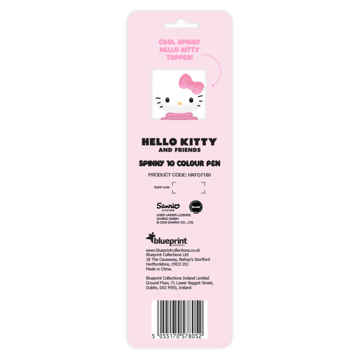 Hello Kitty and Friends My Favourite Days Hello Kitty Spinny 10 Colour Pen