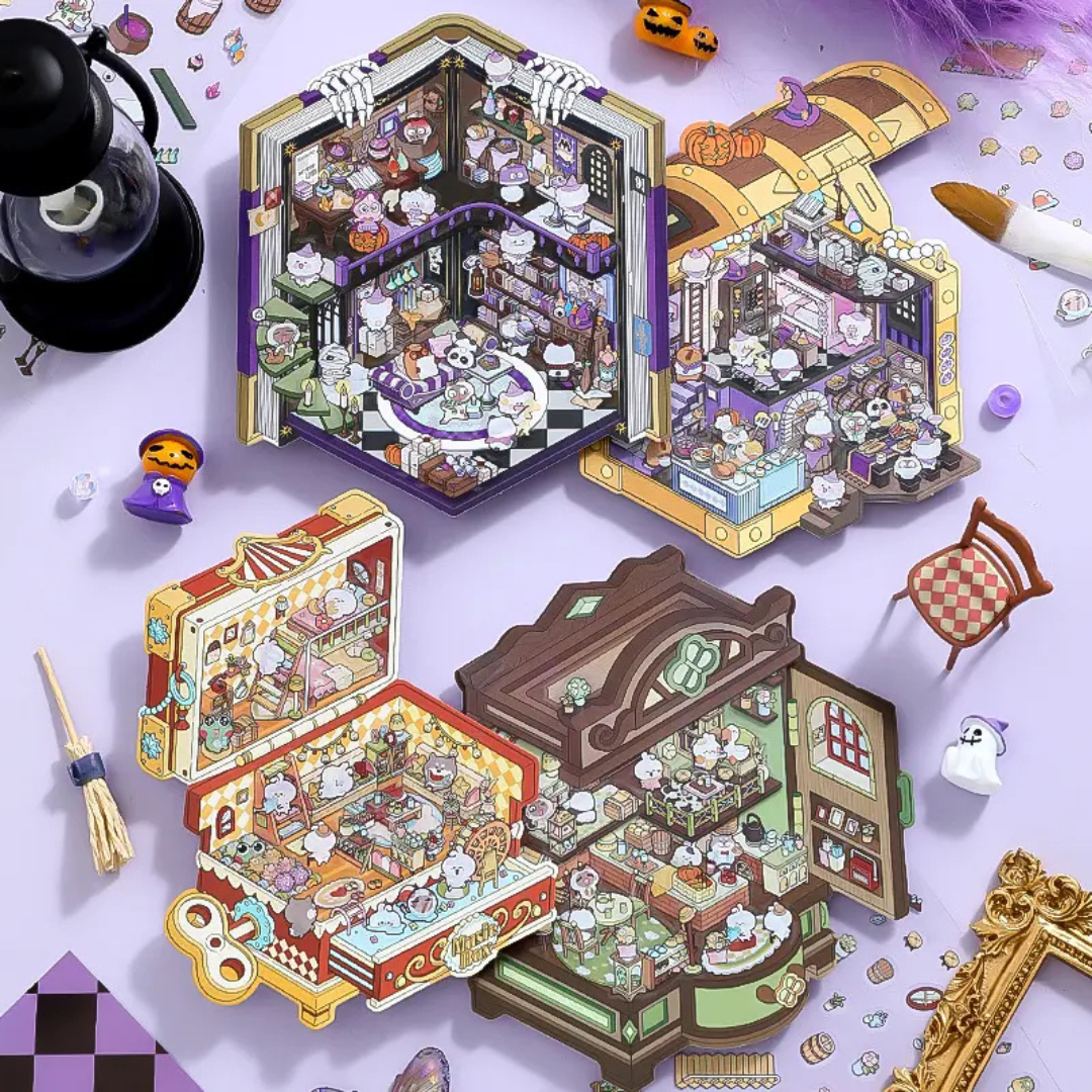 Treasure Chest DIY Isometric Sticker Scene