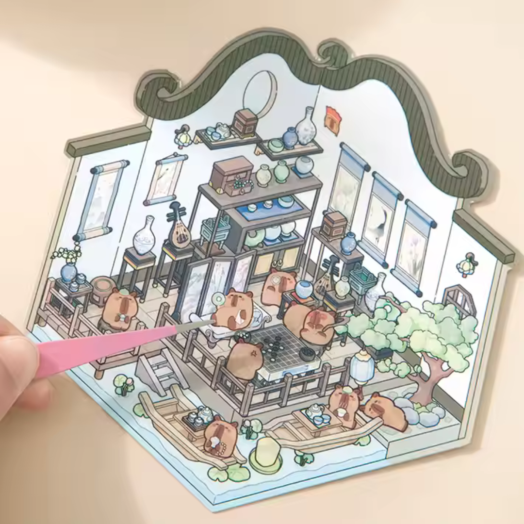 Treasure Store DIY Isometric Sticker Scene
