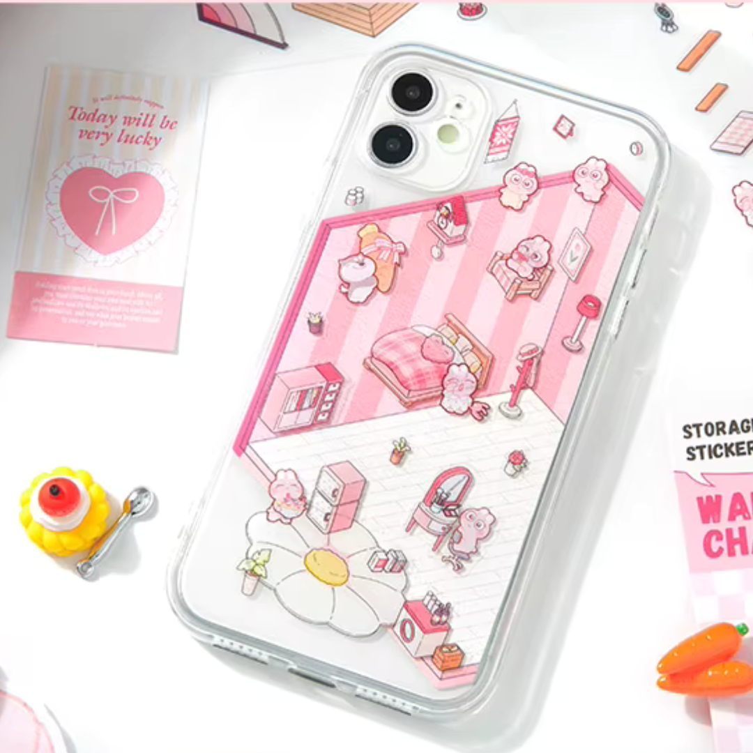 Sweetheart Room Jumbo Isometric Sticker Scene