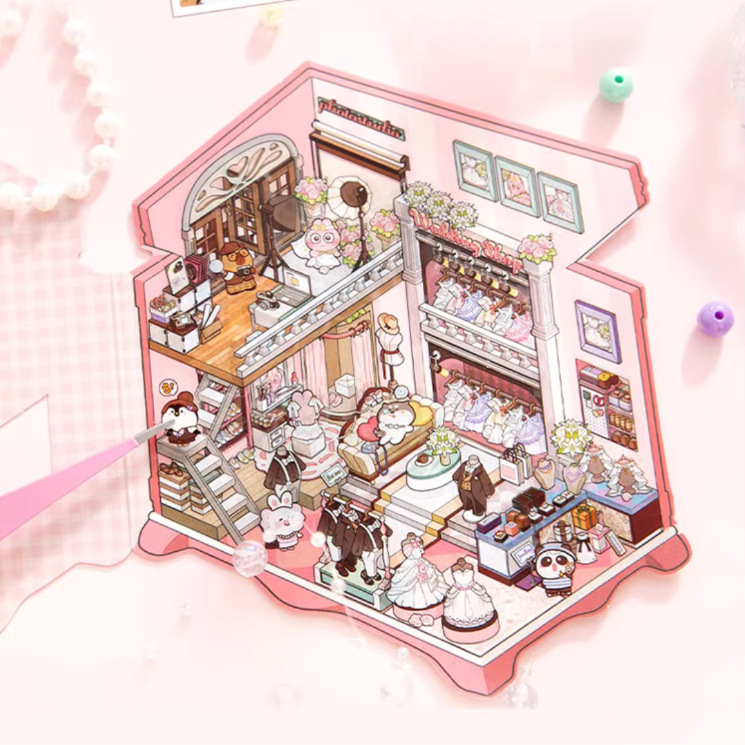 Jewlery Box Isometric Sticker Scene