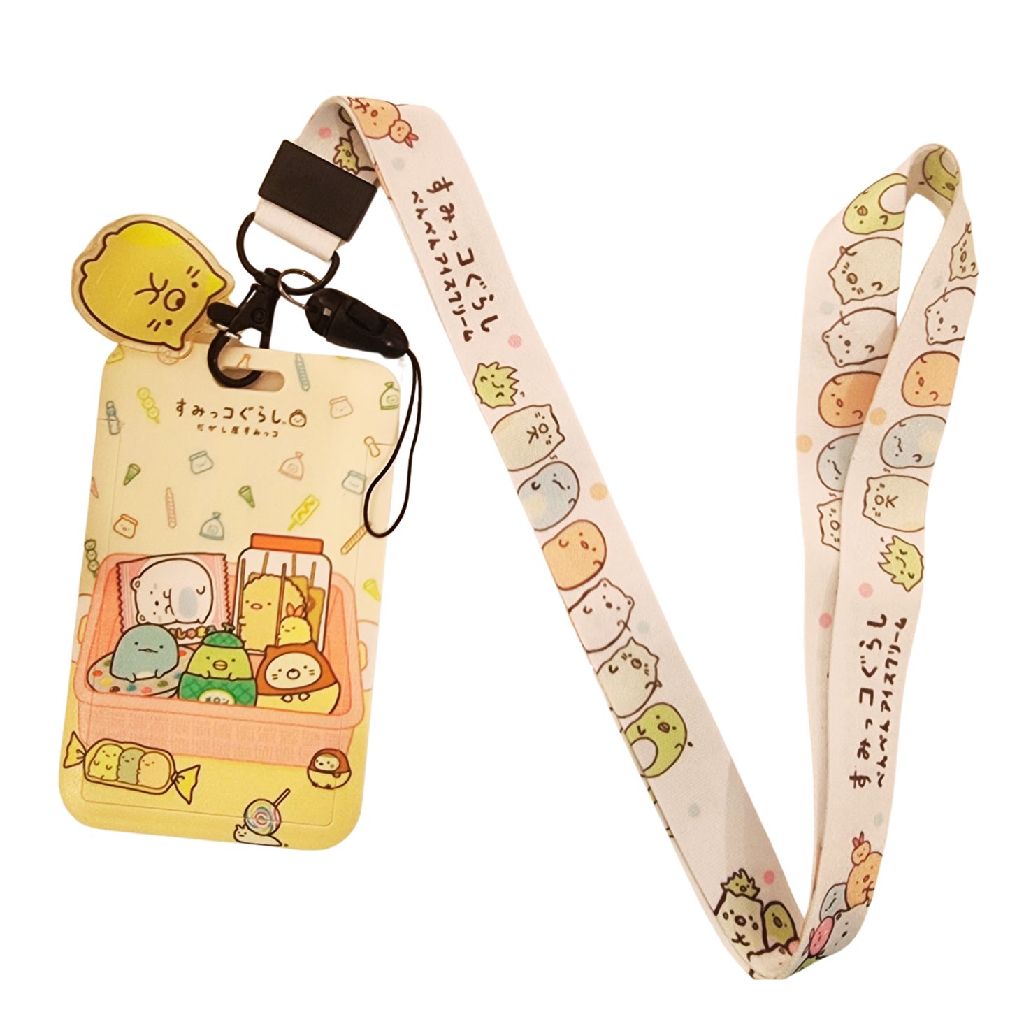 Sumikko Gurashi Sweet Snacks ID Card and Lanyard