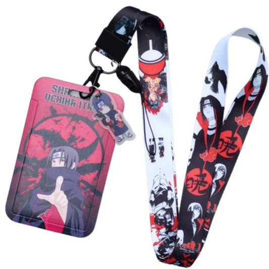 Itachi Uchiha Naruto Lanyard & Card Holder