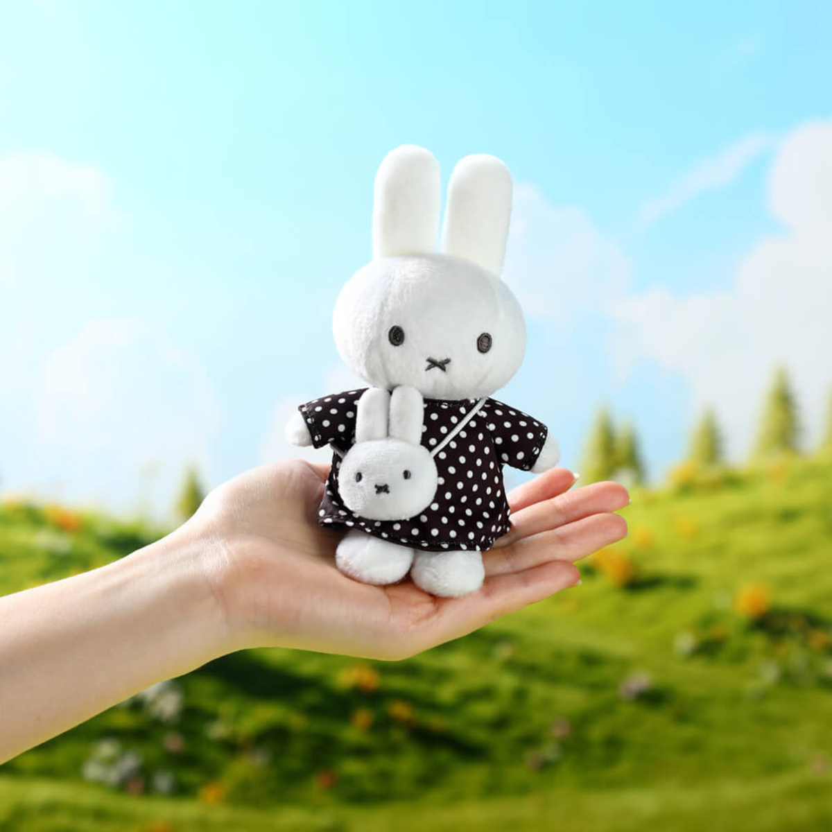 Miffy's Polka Dot Plush Keychain