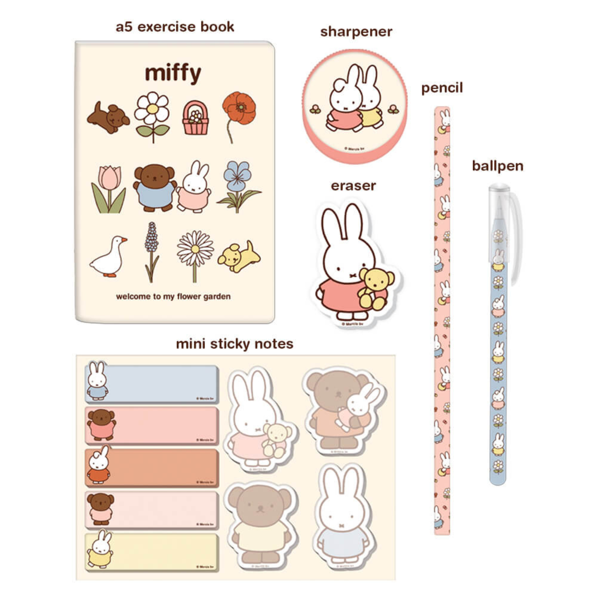 Miffy's Garden Super Stationery Set