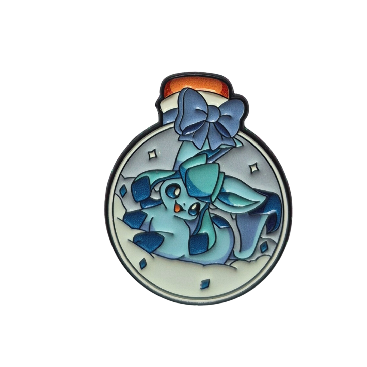 Pokemon Glaceon In a Bottle Enamel Alloy Pin