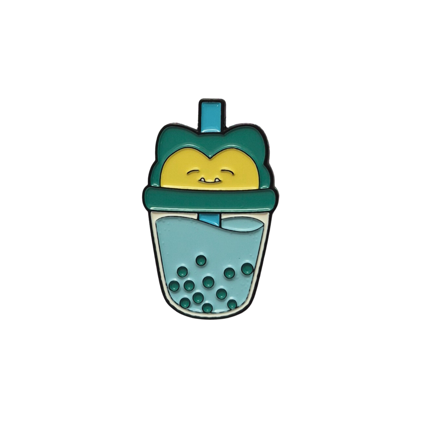 Boba Tea Snorlax Fruit Enamel Alloy Pin