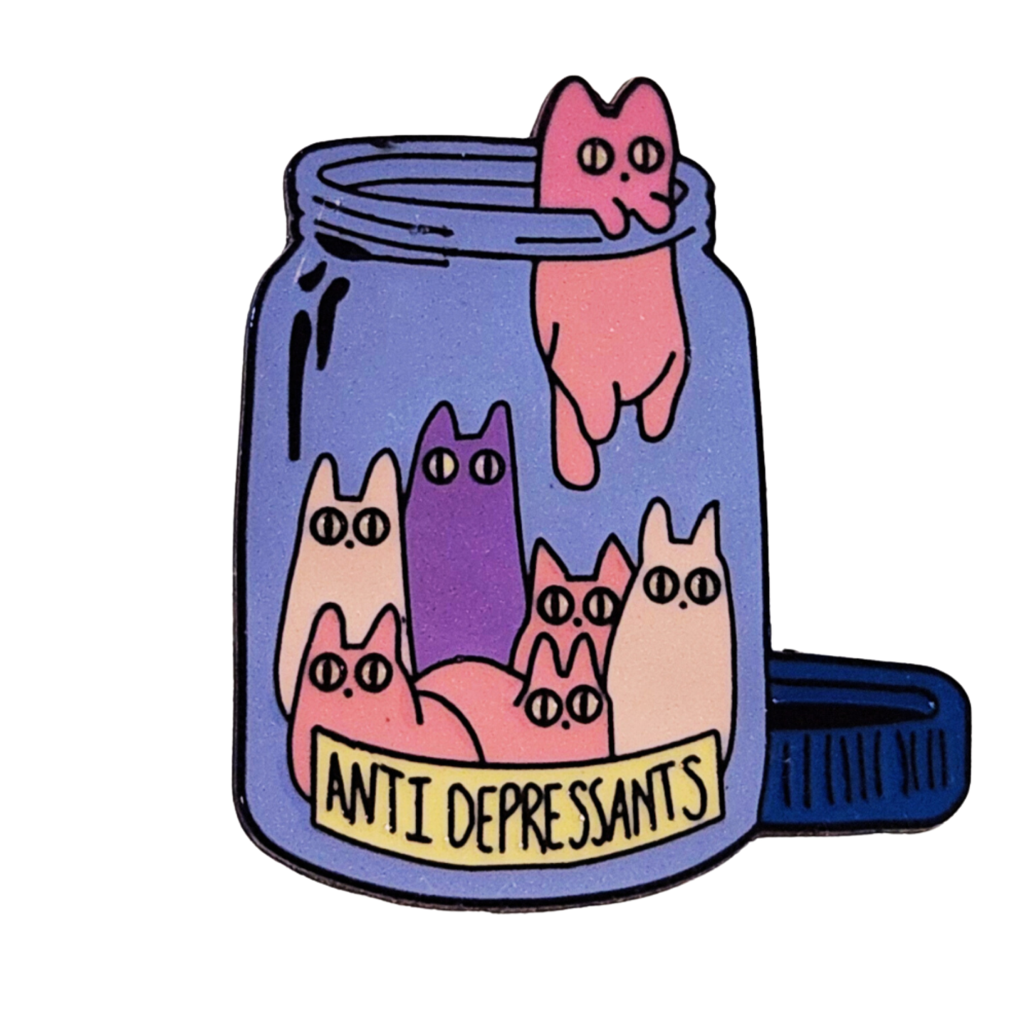 Anti-Catpressants Jar Alloy Pin