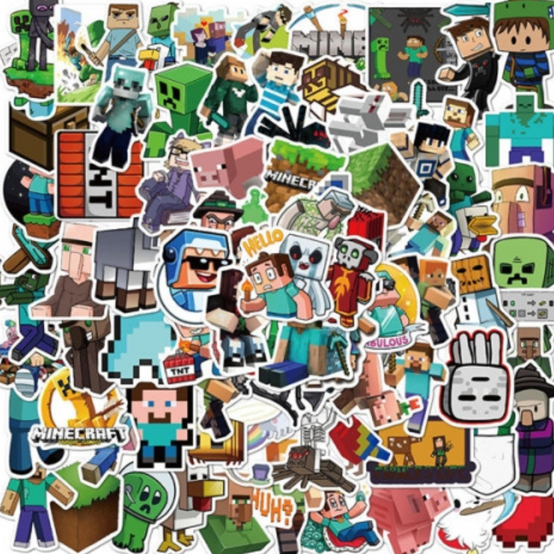 Minecraft 50 Piece Sticker Pack