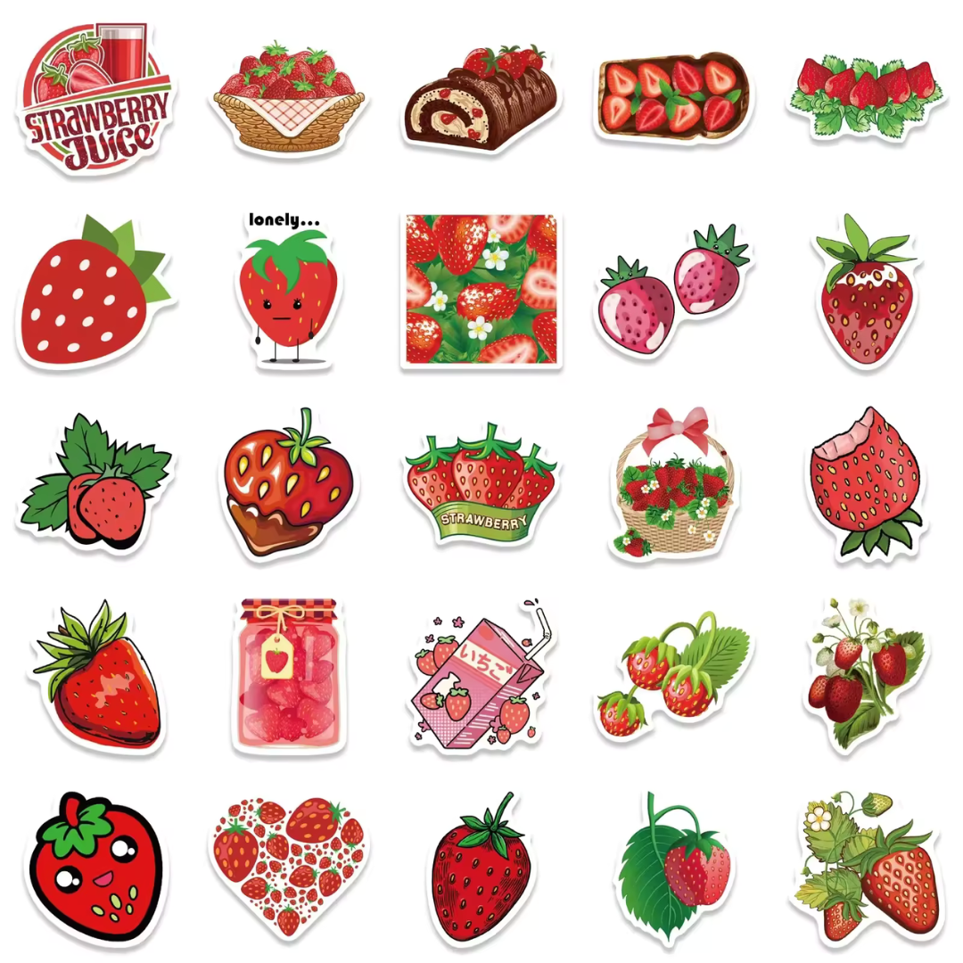 Strawberry Delights 50 Sticker Pack