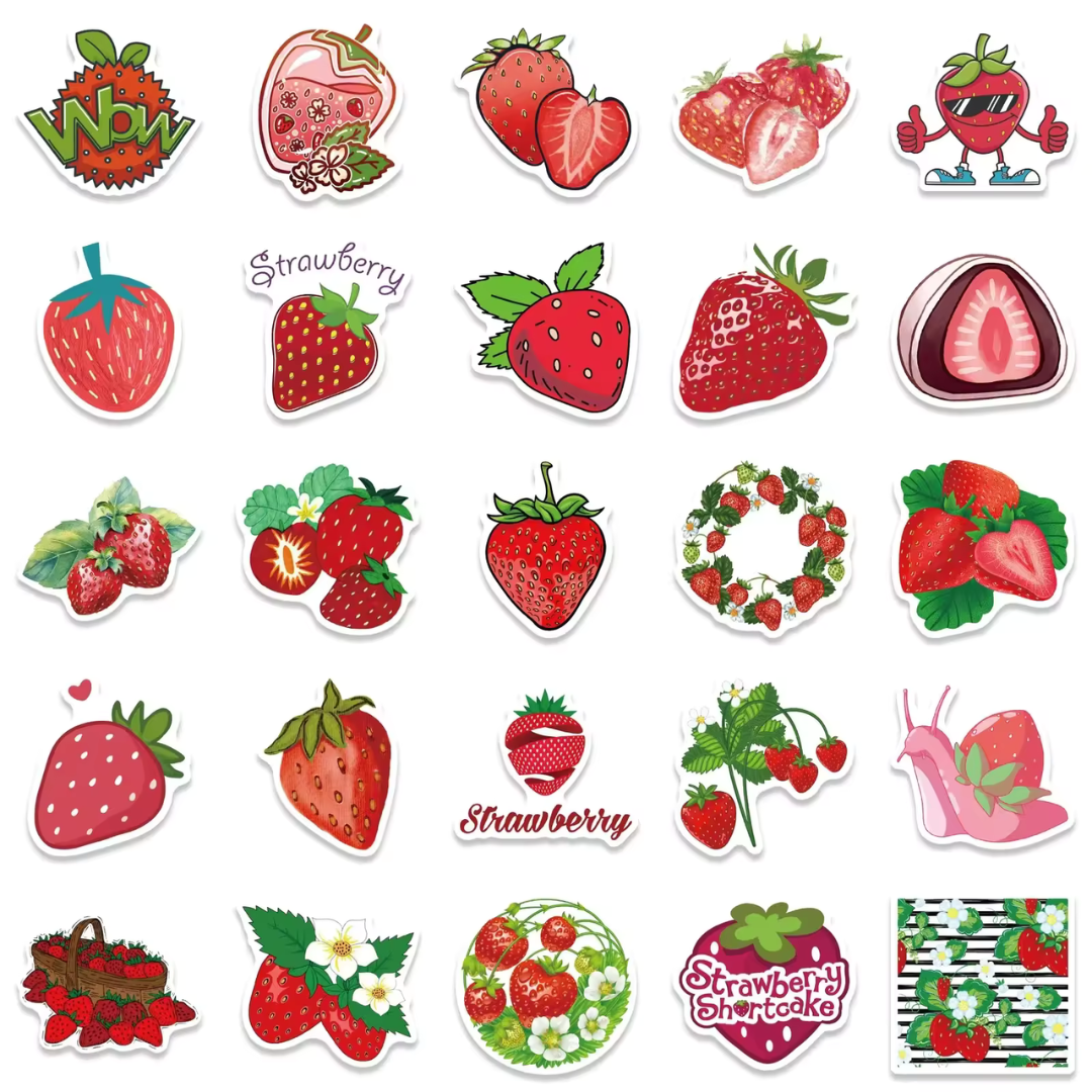 Strawberry Delights 50 Sticker Pack