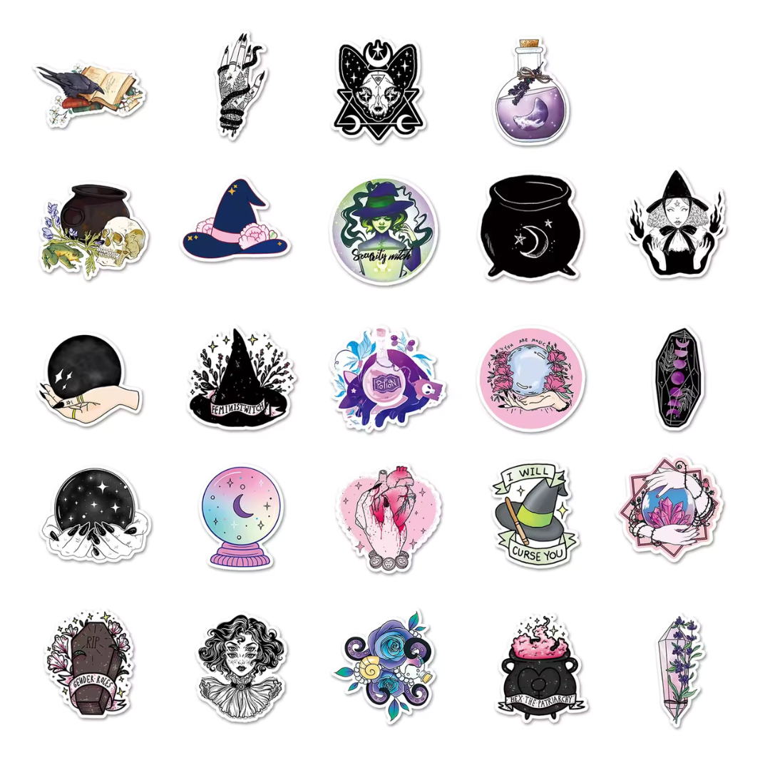 Witch Vibes 50 Pack Stickers