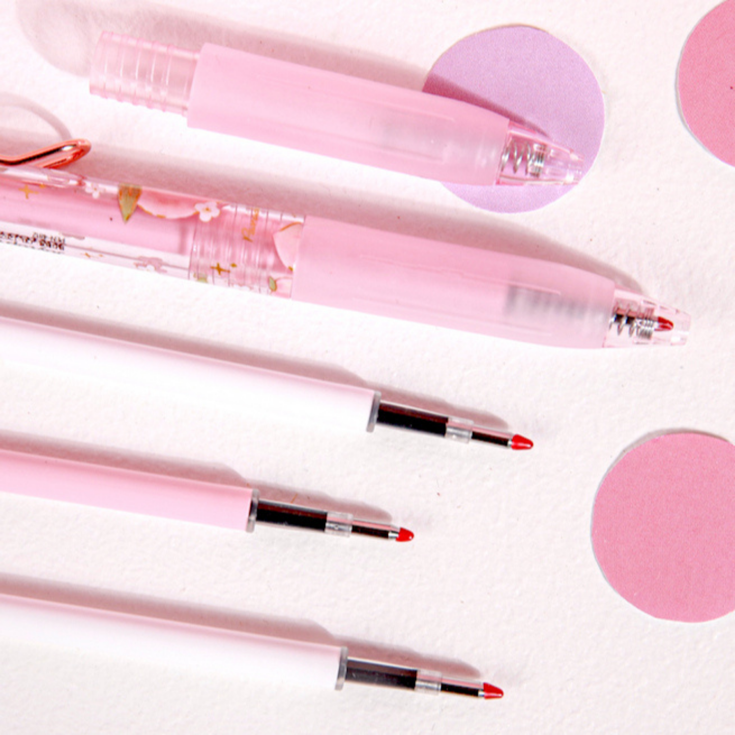 Sweet Bunny Peaches 6 Pack Pen Set