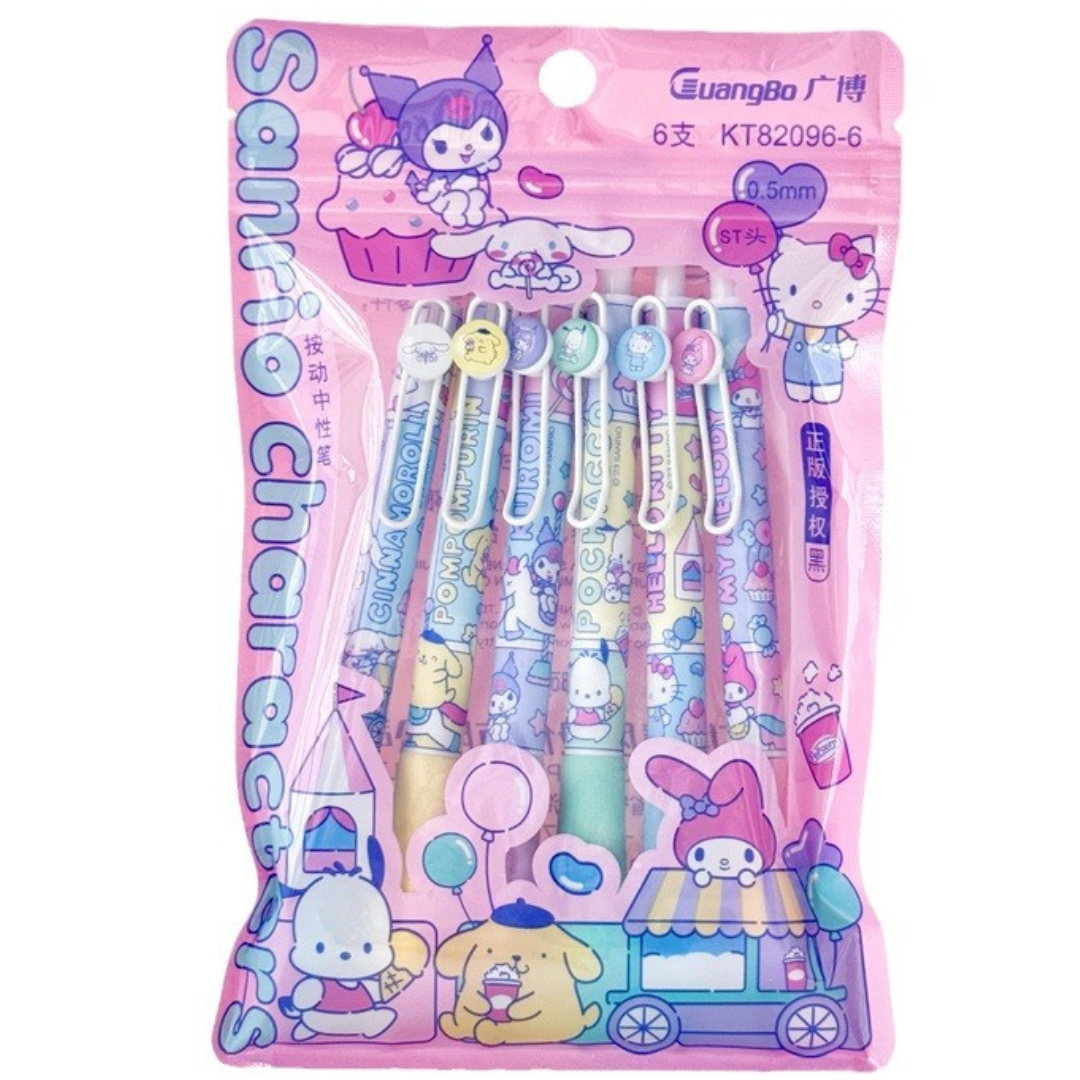 Sanrio Characters Gel Pen 6 Pack