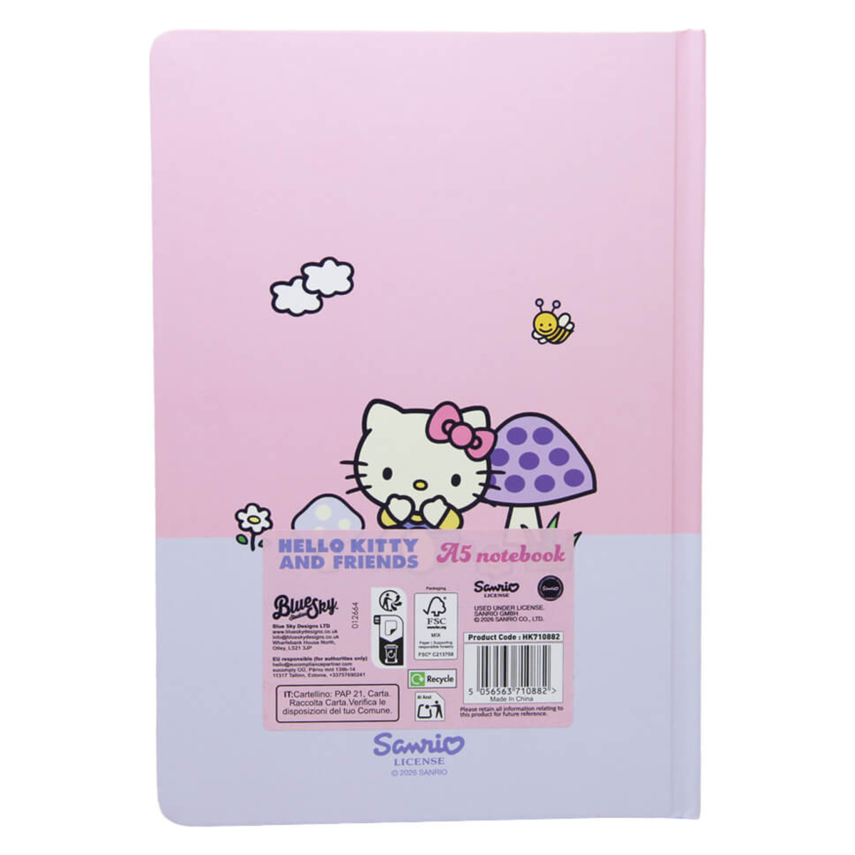 Sanrio Mushroom Forest A5 HC Notebook