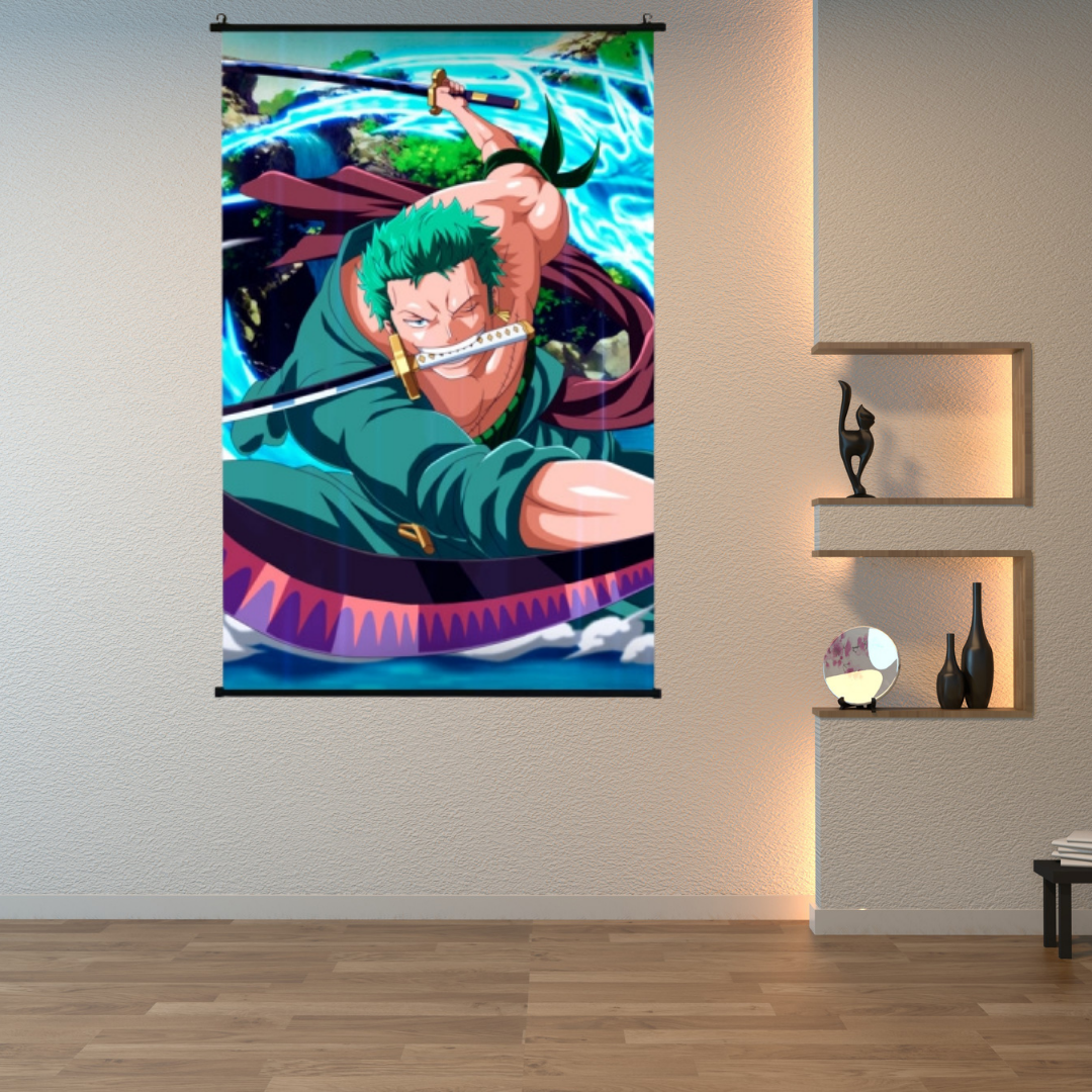 One Piece Roronoa Zoro Wall Scroll