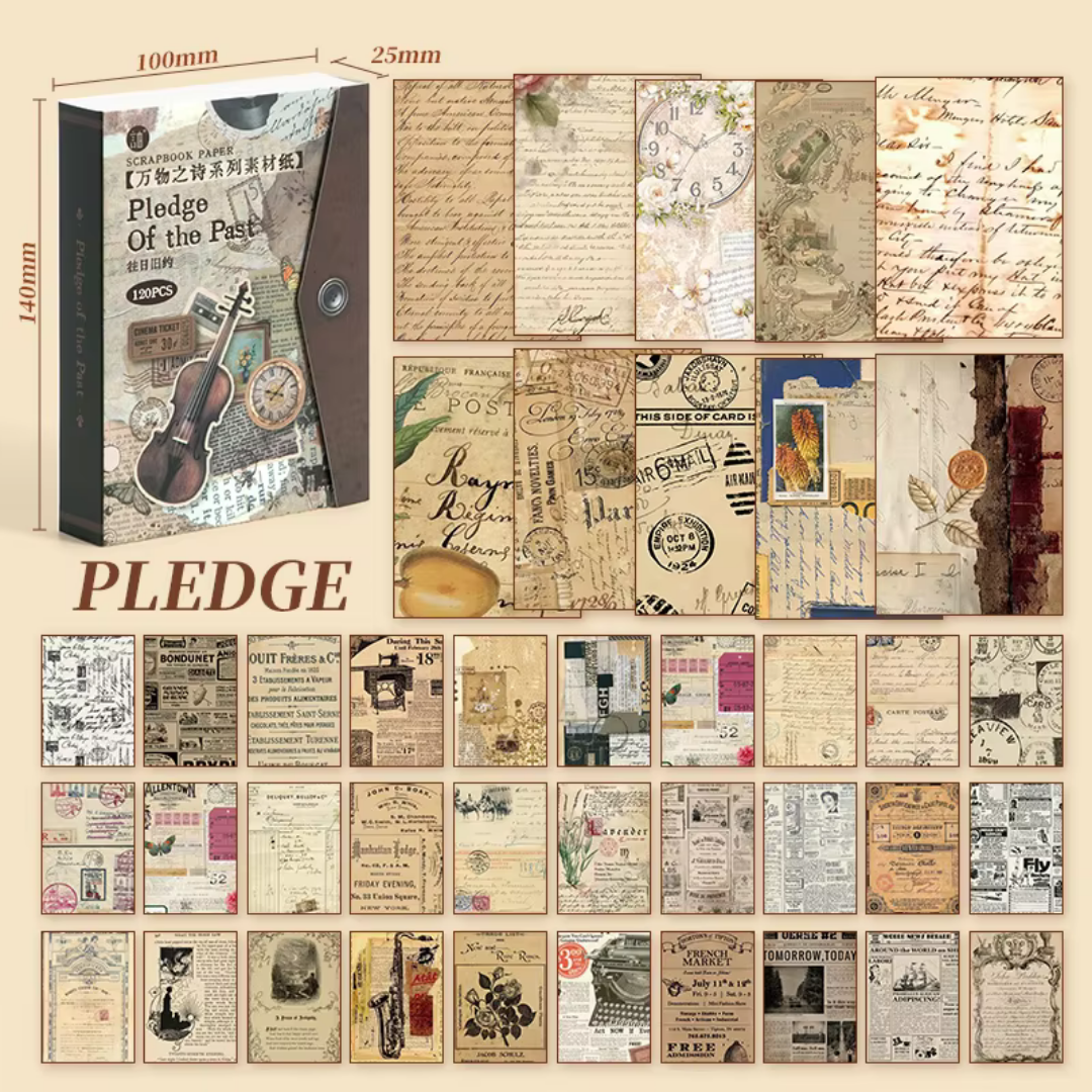 Vintage Style Craft Paper Book