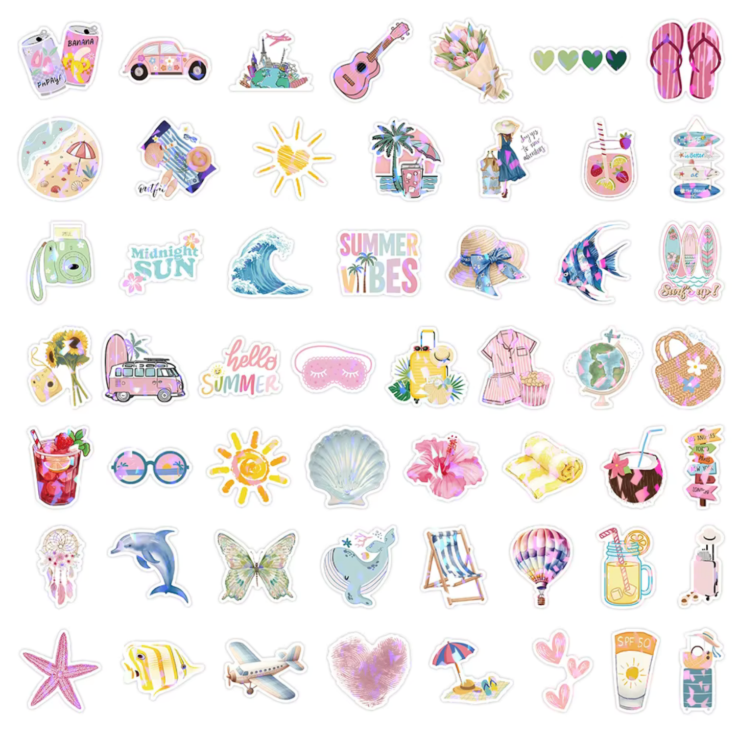 Sparkly Summer 50 Piece Sticker Pack