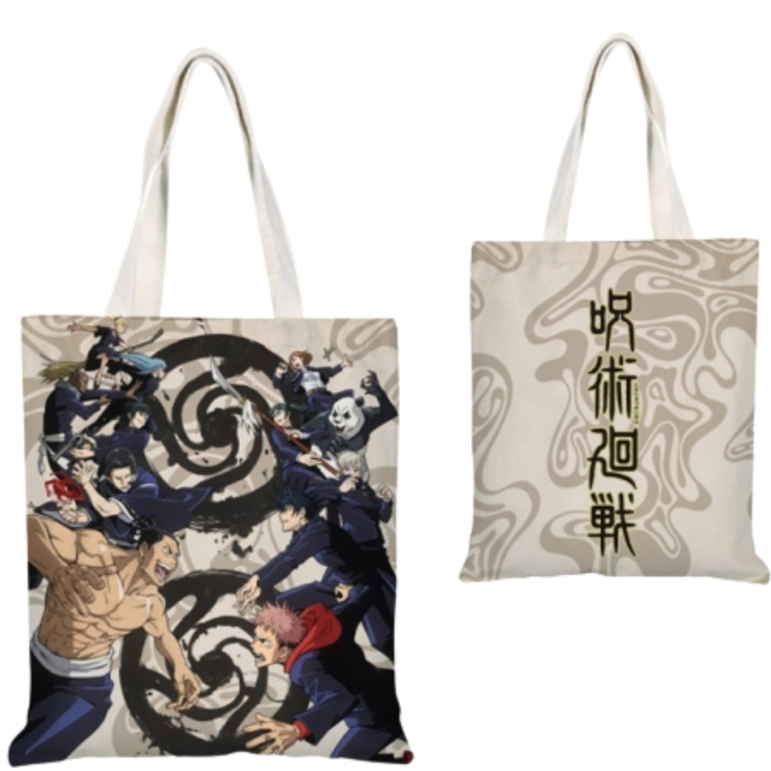 Jujutsu Kaisen Battle Scene Tote Bag