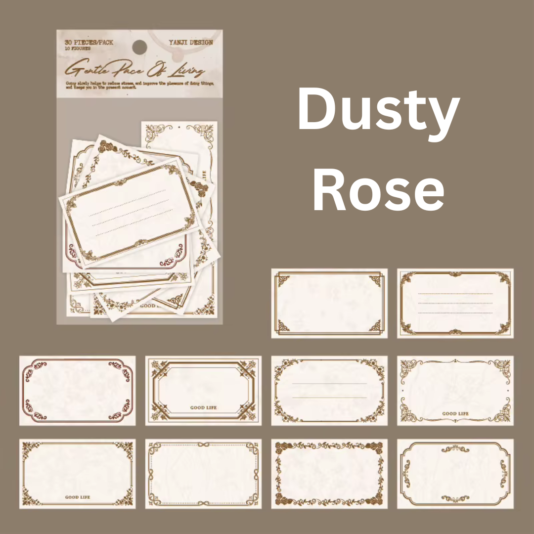 Vintage Paper Label Stickers