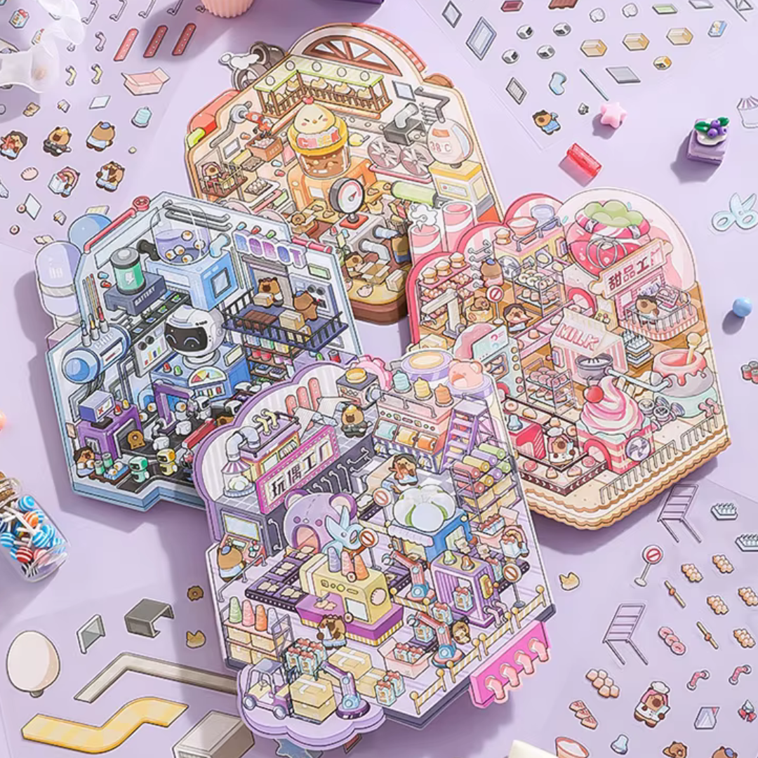 Isometric Sticker Scenes