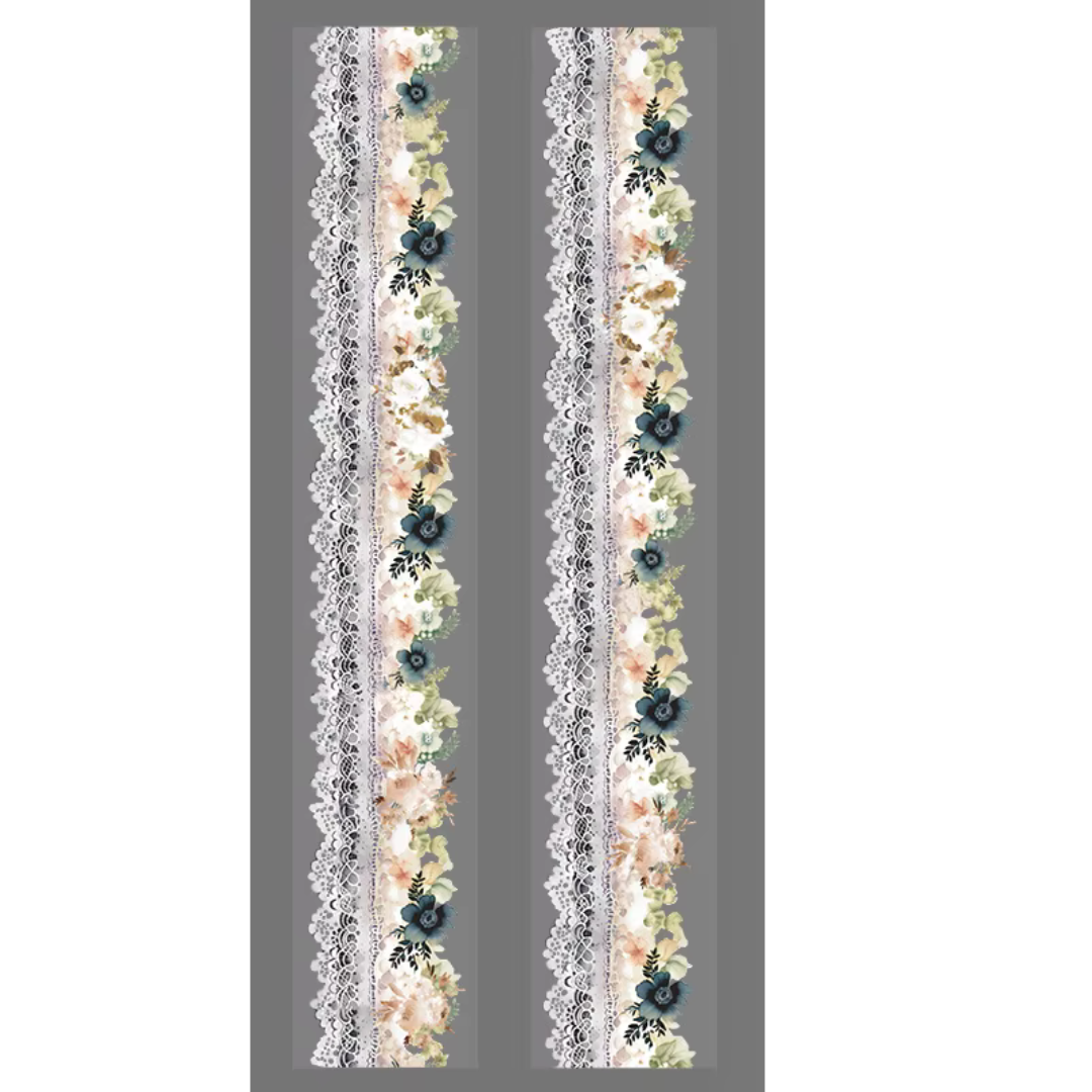 Floral Lace Water Colour Tape