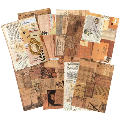 Retro Material Paper Time Box Series