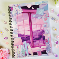 Twilight Study A4 Spiral Notebook