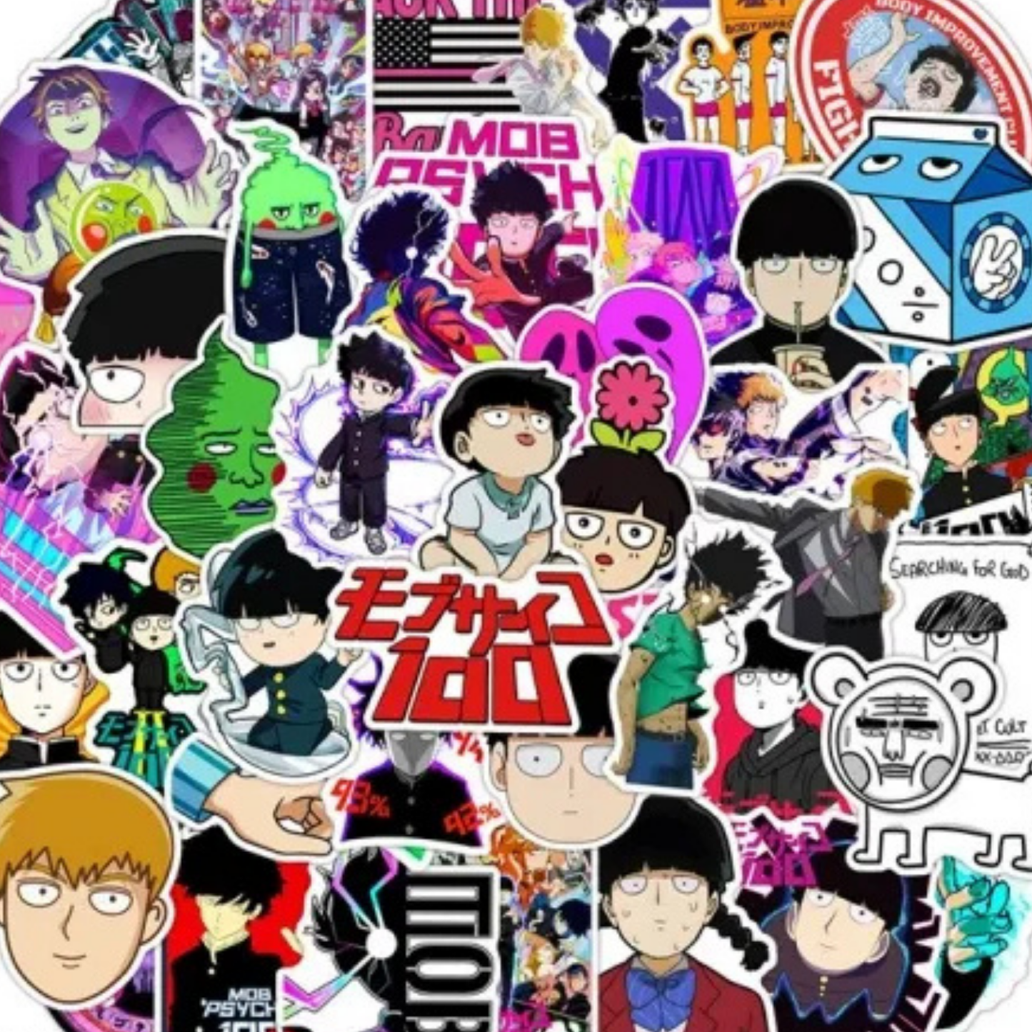 Mob Psycho 100 50 Piece Sticker Pack