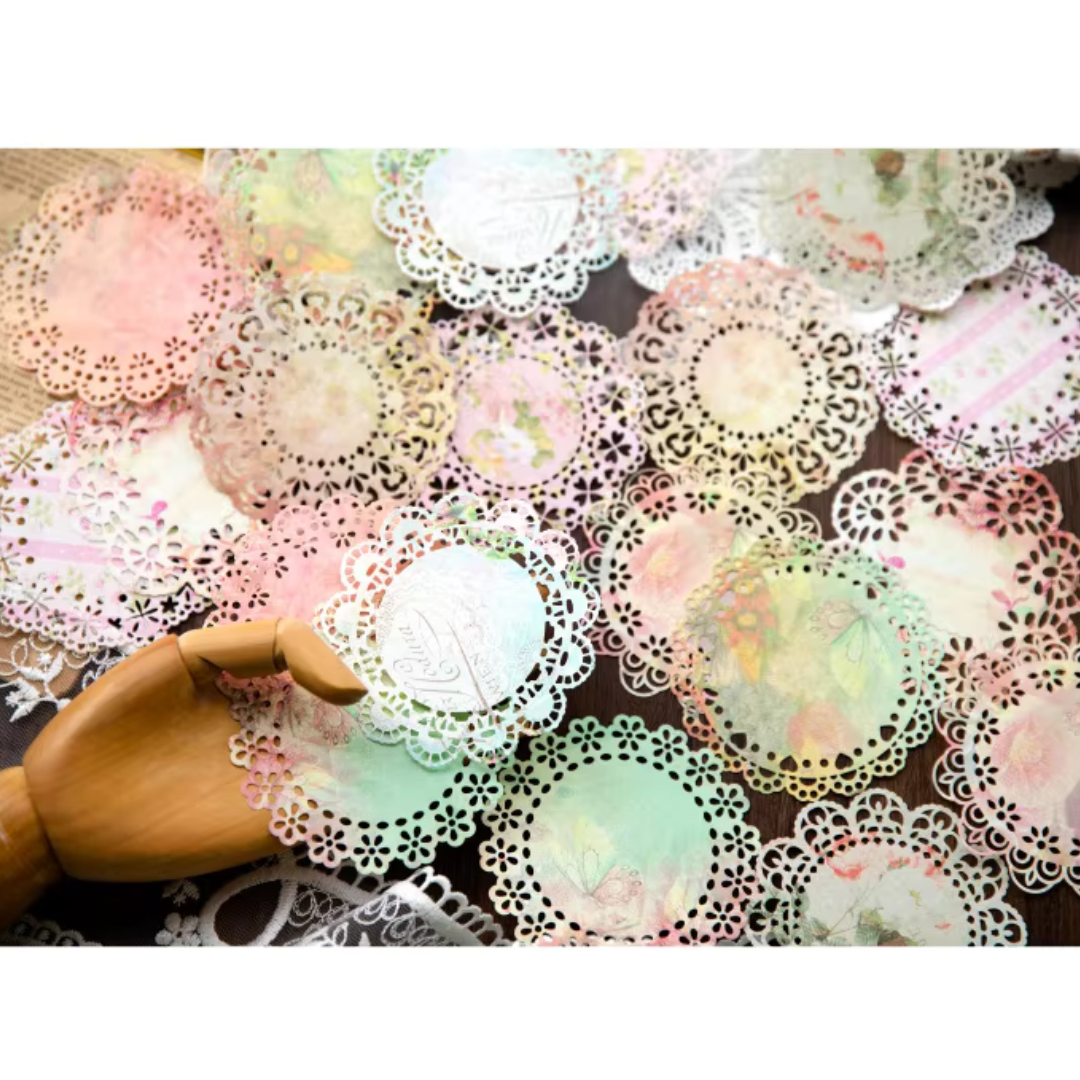 Lace Circles Craft Paper Pack