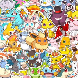 Pokemon Kawaii 50 Piece Sticker Pack
