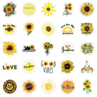 Sunflower 50 Piece Sticker Pack