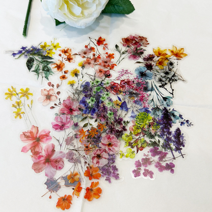 Lifelike Flowers 50 Pack Stickers